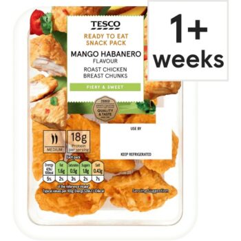 Tesco Mango Habanero Flavour Roast Chicken Breast Chunks (80g)