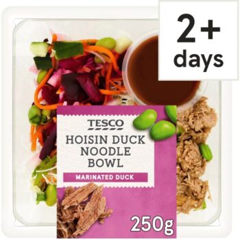 Tesco Marinated Duck Noodle Bowl Hoisin (250g)