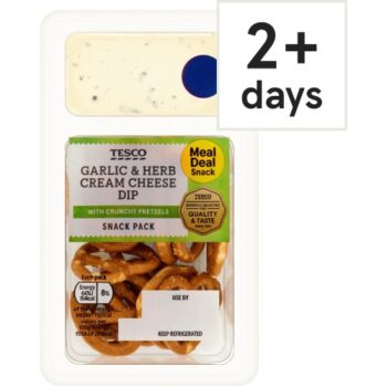 Tesco Mini Pretzels with Garlic & Herb Cream Cheese Dip (55g)