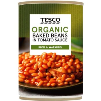 Tesco Organic Baked Beans In Tomato Sauce (420g)