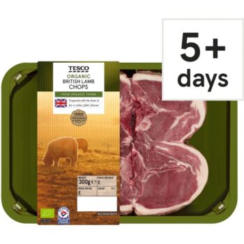 Tesco Organic Lamb Chops (300g)