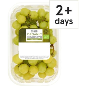 Tesco Organic Seedless Grapes (400g)