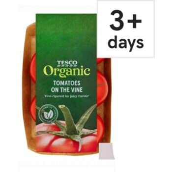 Tesco Organic Tomatoes On The Vine (400g)
