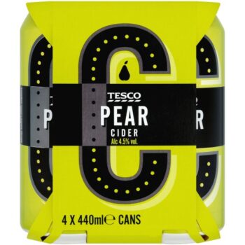 Tesco Pear Cider Cans (4 x 440ml)