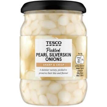 Tesco Pickled Pearl Silverskin Onions (340g)