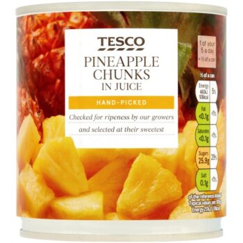 Tesco Pineapple Chunks In Juice (425g)
