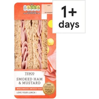Tesco Smoked Ham & Mustard Sandwich