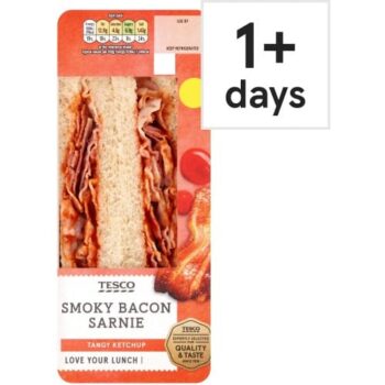 Tesco Smoky Bacon Sarnie Tangy Ketchup