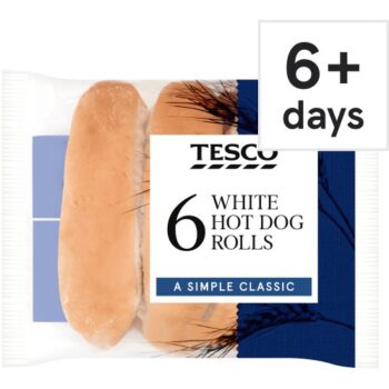 Tesco Soft White Hot Dog Rolls (6)