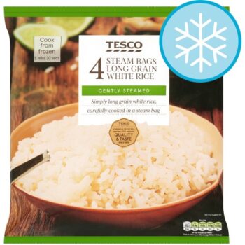 Tesco Steam Bags Long Grain White Rice (4 x 200g)