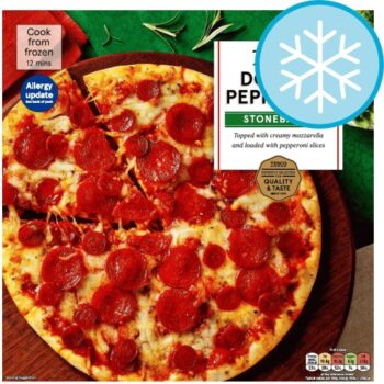Tesco Stonebaked Double Pepperoni Pizza