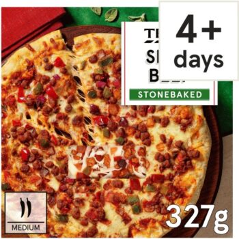 Tesco Stonebaked Spicy Beef Pizza