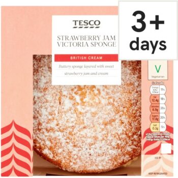 Tesco Strawberry Jam Victoria Sponge Cake (360g)