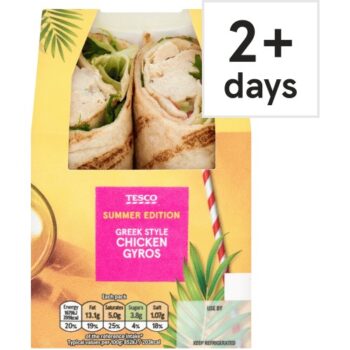 Tesco Summer Edition Greek Style Chicken Gyros Wrap