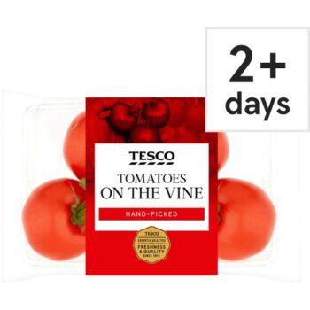 Tesco Tomatoes On The Vine (500g)