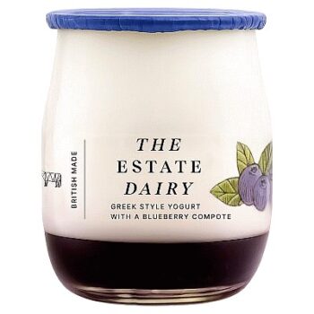 The Estate Dairy Greek Style Yogurt With Blueberry Compote (125g)