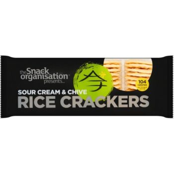 The Snack Organisation Rice Crackers Sour Cream & Chive (100g)