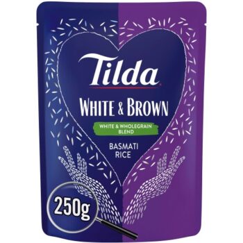 Tilda Microwave White & Brown Basmati Rice (250g)