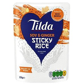 Tilda Soy & Ginger Sticky Rice (250g)