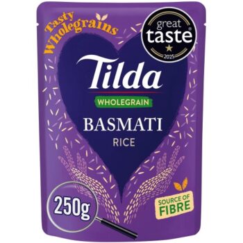 Tilda Wholegrain Basmati Rice Brown Steamed Classic (250g)