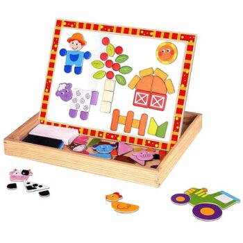Tooky Toy Wooden Magnetic Puzzle Farm