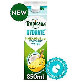 Tropicana Hydrate Coconut & Pineapple Juice (850ml)