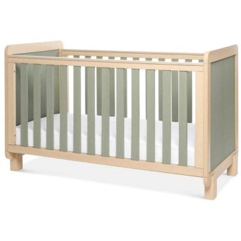 Tutti Bambini Kuba Cot Bed Golden Oak And Sage Weave