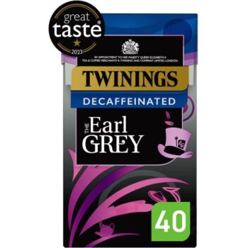 Twinings Decaf Earl Grey Tea 40 Plant-Based Bags (40 x 100g)