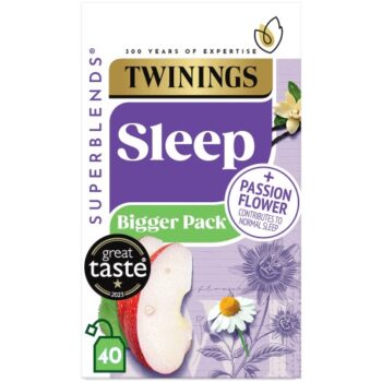 Twinings Superblends Sleep Spiced Apple Big Pack 40 Tea Bags (40 x 60g)