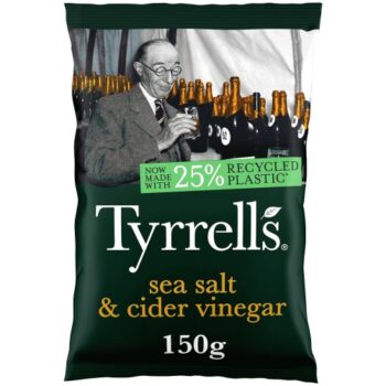 Tyrrells Sea Salt & Cider Vinegar Crisps (150g)