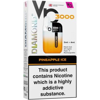 Vapes Bars Diamond 3k Starter Kit Pineapple Ice