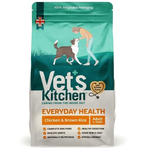 Vet's Kitchen Everyday Health Adult Dry Dog Food Chicken & Brown Rice (12kg)