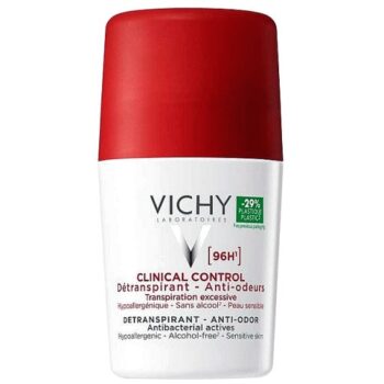 Vichy Deodorant 96H Clinical Control Anti-Perspirant Roll-On Hypoallergenic Suitable For Sensitive Skin (50ml)
