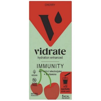 Vidrate Electrolyte Hydration Sachets Cherry Immunity 12