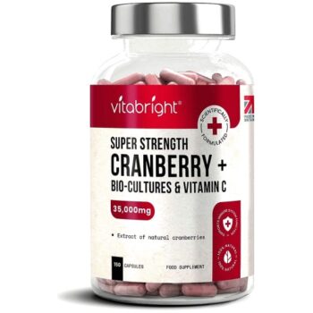 VitaBright Cranberry Bio Cultures & Vitamin C Capsules 75 Day Supply (150)