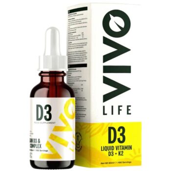 Vivo Life Vitamin Liquid D3 And K2 Complex Lemon Flavour (50ml)