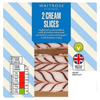 Waitrose 2 Cream Slices (130g)