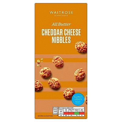 Waitrose All Butter Cheddar Cheese Nibbles (100g)