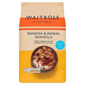 Waitrose Banana & Papaya Granola (1kg)