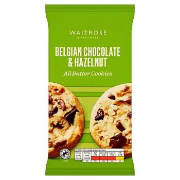 Waitrose Belgian Chocolate & Hazelnut All Butter Cookies (200g)