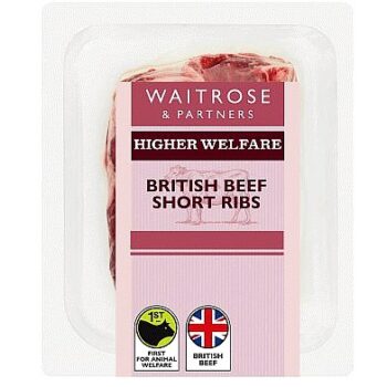 Waitrose British Beef Short Ribs per kg