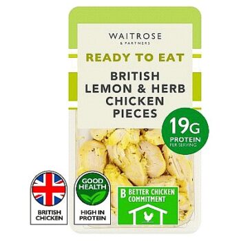 Waitrose Cooked Lemon & Herb Chicken Pieces (160g)