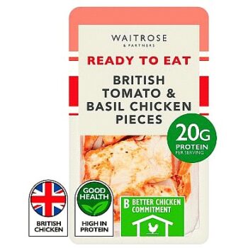 Waitrose Cooked Tomato & Basil Roast Chicken Pieces (160g)