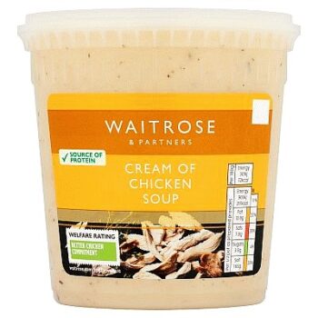 Waitrose Cream of Chicken Soup (600g)