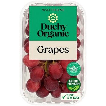 Waitrose Duchy Organic Limited Selection Grapes (400g)