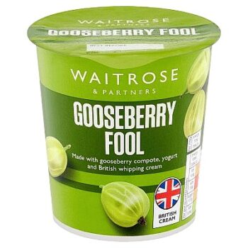 Waitrose Gooseberry Fruit Fool (114g)