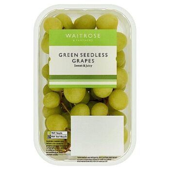 Waitrose Green Seedless Grapes (500g)