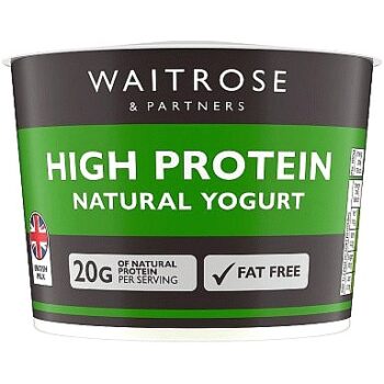 Waitrose High Protein Natural Yogurt (450g)
