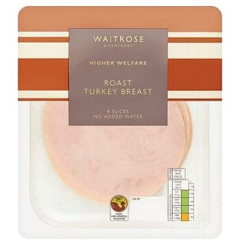 Waitrose Roast Turkey Breast 6 Slices (130g)