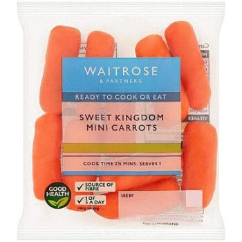 Waitrose Sweet Kingdom Mini Carrots (80g)